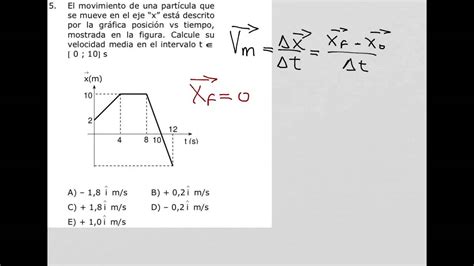 Como Calcular Velocidad Media En Una Gráfica Posición Tiempo Youtube