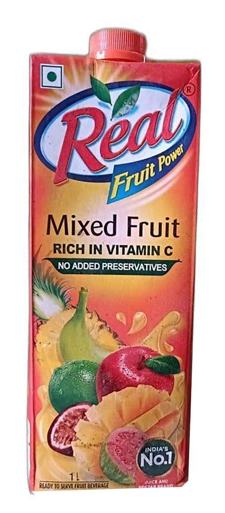 Red Sugar Real Mix Fruit Juice Packaging Size 1 Litre Packaging Type Tetra Pack At ₹ 118 In