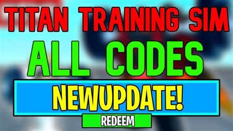 New Titan Training Simulator Codes Roblox Titan Training Simulator