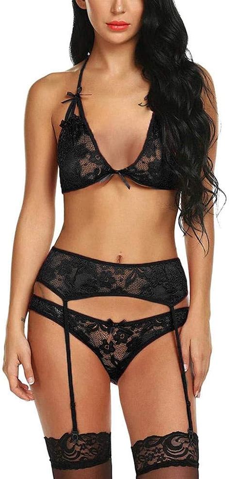 XQTX Sexy Lingerie Plus Size Women Sexy Erotic Lingerie Lace Bra Briefs