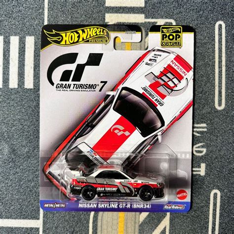 Jual Nissan Skyline GT R BNR34 R34 Gran Turismo 7 Pop Culture 2024 Hot Wheels Premium Shopee