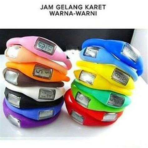 Parvidia Pakaya On Instagram Jam Gelang Karet Warna Warni Jam Tangan