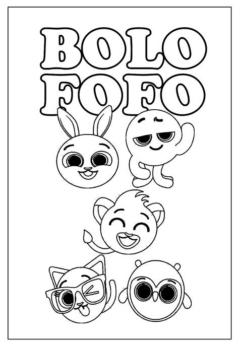 Bolo Fofo Para Colorir - Desenhos do Bolofofo para Pintar e Colorir - Dicas Práticas