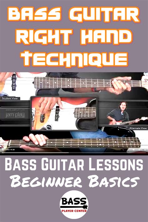 Bass Guitar Lesson Right Hand Technique Bass Player Center