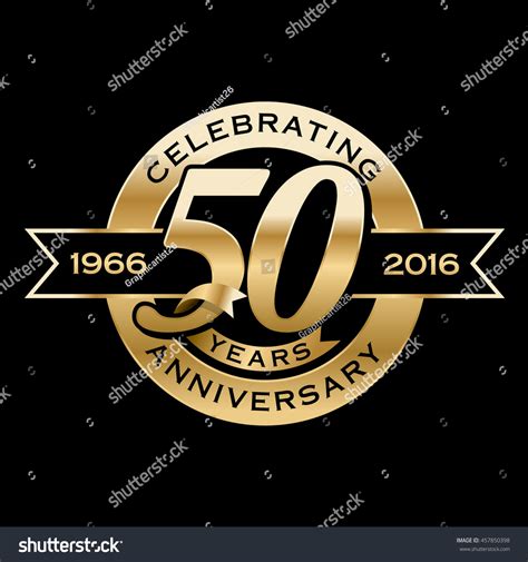 Celebrating 50th Years Anniversary Stock Vector (Royalty Free) 457850398 | Shutterstock