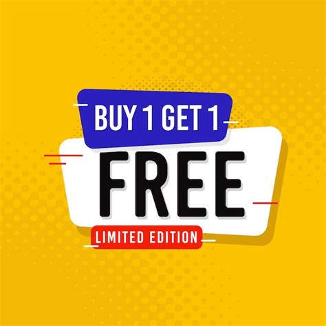 Premium Vector Buy 1 Get 1 Free Sale Banner Template