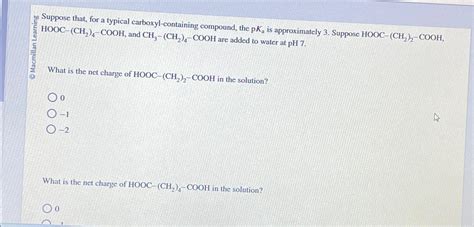 Solved Suppose that, for a typical carboxyl-containing | Chegg.com 