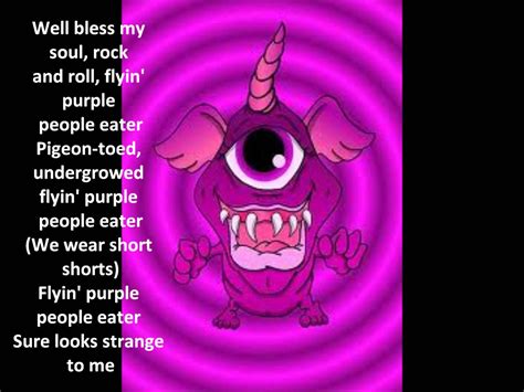 Purple People Eater Lyrics One Halloween I Made A Paper Sack Mask With A Little Purple Hand