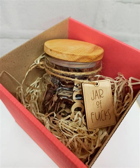 Jar Of Fucks Fuck Wooden Cutouts Middle Finger Wood Badge Finger Wht On Jar Rude Laser Cut Fuck