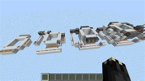 3x3 Horizontal Piston Door Minecraft Map