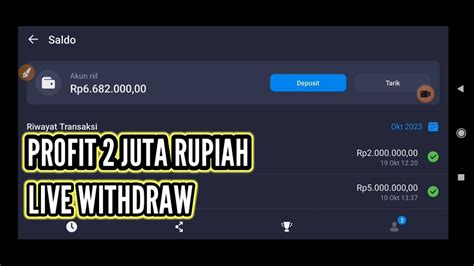 Profit Juta Langsung Wd Tutorial Trading Bagi Pemula Youtube