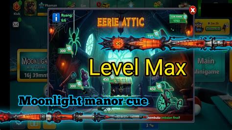 Level Max Fantastic Trick Shots Moonlight Manor Cue 8ballpool