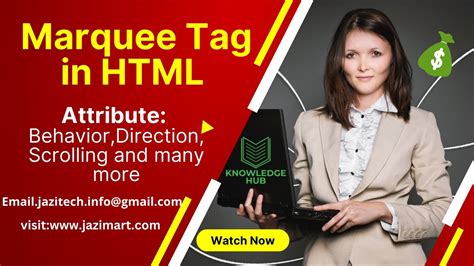 How To Use Marquee Tag Use In HTML And CSS Image And Text Scrolling