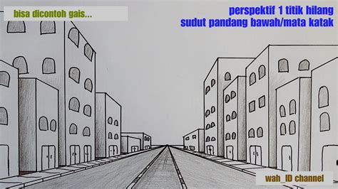 Gambar Gedung2 Simple Perspektif 1 Titik Hilang Sudut Pdg Mata Katak Tutorial Gambar