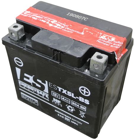 Lead-acid battery with battery charger (European plug type C)