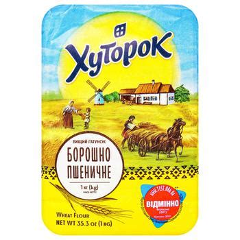 Мука Хуторок пшеничная 1кг - заказать лучшие с Auchan