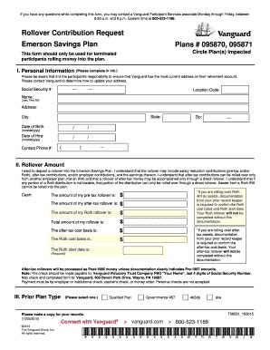 Fillable Online Rollover Contribution Request Retirementplans