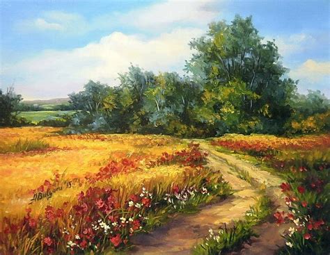 Lanuri Cu Maci Tablouri De Suflet Si Vis Landscape Painting