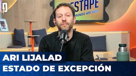 Estado De Excepci N Editorial De Ari Lijalad Youtube