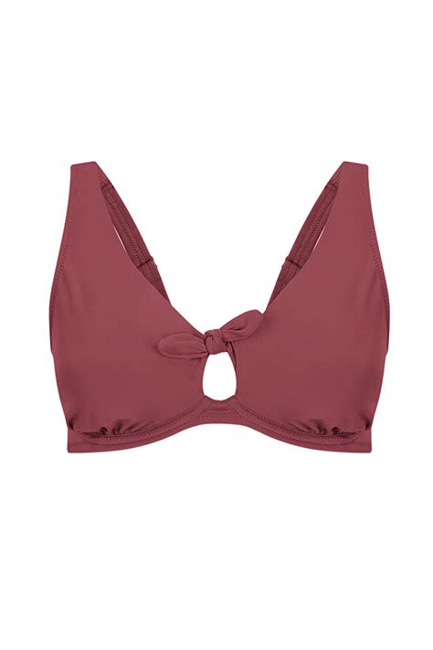 Basic Knot Balen Bikini Top PLBSKNTP IY POM Orange Penti
