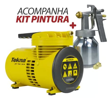 Compressor De Ar Direto Portátil Pistola De Pintura Tekna