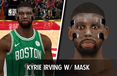 Kyrie Irving W Face Mask Cyberface Realistic For K Hot Sex Picture