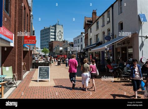 Chelmsford city centre shopping street, Essex, England, UK Stock Photo ...