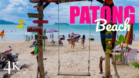 【4k】walk Patong Beach Phuket Thailand Vlog 4k Video Travel Youtube