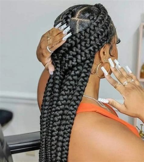 Spectacular Ways To Sport Jumbo Box Braids In Hair