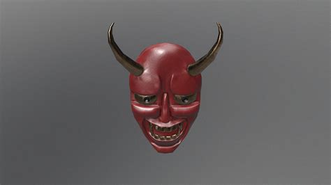 Hannya Demon Mask D Model By Amurosaotome Sketchfab