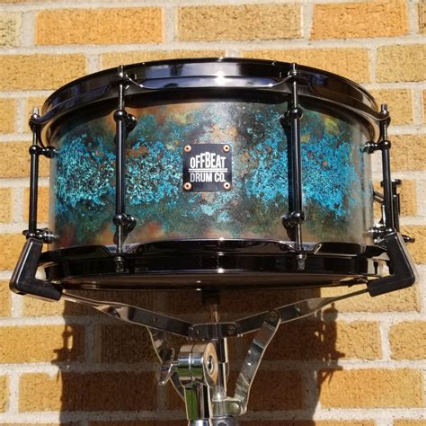 My Latest Creation 65x14 Patina Copper Snare With Black Nickel