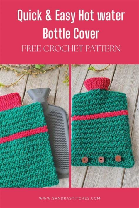 Quick And Easy Crochet Hot Water Bottle Cover Pattern Sandra Stitches