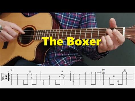 The Boxer Paul Simon Fingerstyle Guitar Tutorial Tabs And Chords