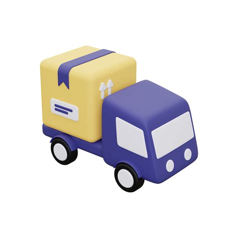 3d Delivery Truck icon 10872418 PNG