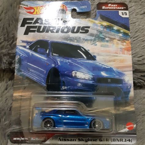 Jual Hotwheels Hot Wheels Nissan Skyline GTR R34 Fast Furious Fast Tuner Premium MINT Shopee