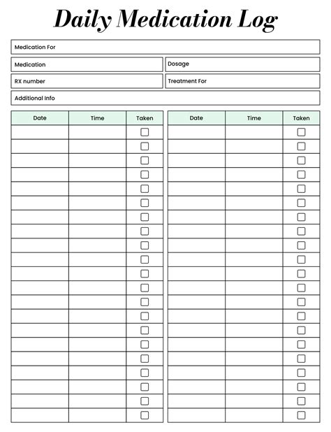 10 Best Printable Medication Administration Record Template Artofit