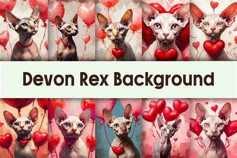 Devon Rex Background Graphic by Pamilah · Creative Fabrica