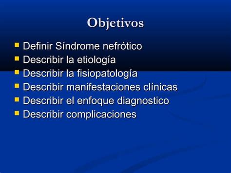 Sindrome Nefrotico PPT Descarga Gratuita