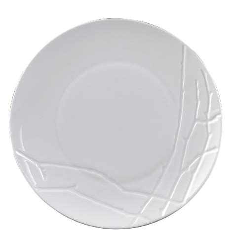 Assiette Coupe Plate Rond Blanc Porcelaine Cm Brushwood Ariane