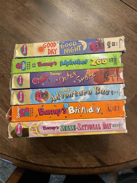 Vintage Barney The Dinosaur Vhs Tapes Set Of Grelly Usa