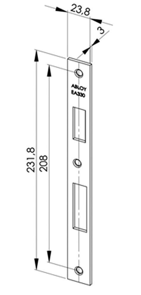 Abloy EA330 ütközőlap Forschnit Biztonságtechnika