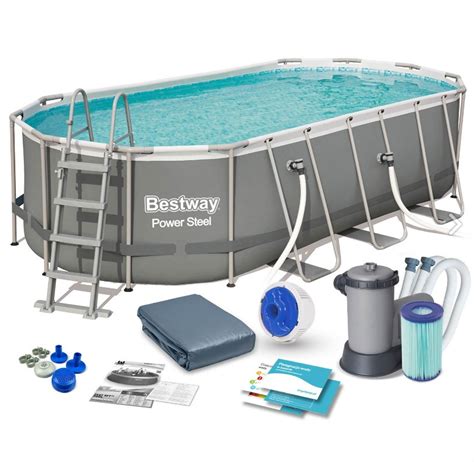 Купити Bestway 56710 каркасний басейн 549 x 274 x 122 см, фільтр-насос ...