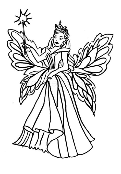 Faerie Coloring Pages At Free Printable Colorings