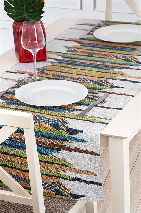 Дорожка на стол из рогожки 50х140 Happy Fox Home 6681563 серый купить ...