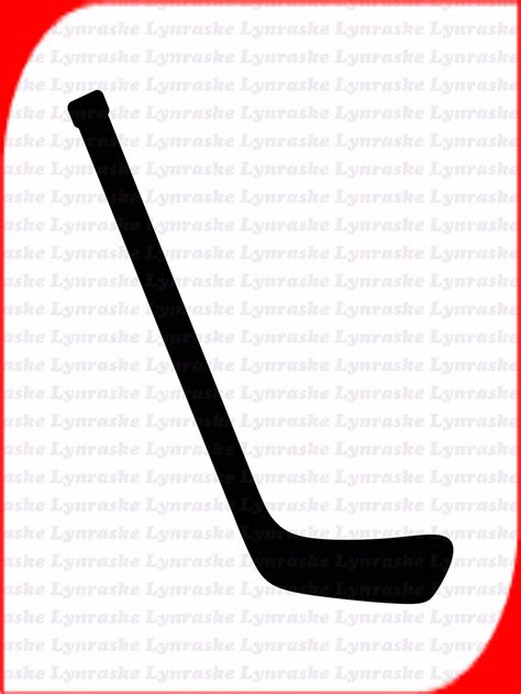 Hockey Stick Silhouette SVG, Svg, Dxf, Cricut, Silhouette Cut File ...