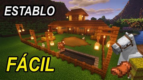 Como Hacer Un Establo En Survival Minecraft Youtube