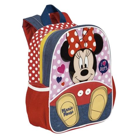 Mochila De Costas Sestini Minnie P Vermelha Azul Rosa Papellotti