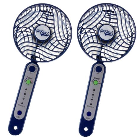 Morningsave 2 Pack Impress Gofan Rechargeable Portable Folding Mini Fan