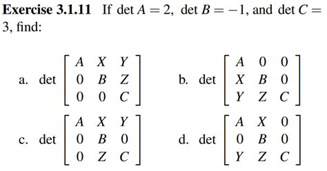 Solved Exercise 3 1 11 If DetA 2 DetB 1 And DetC 3 Find Chegg