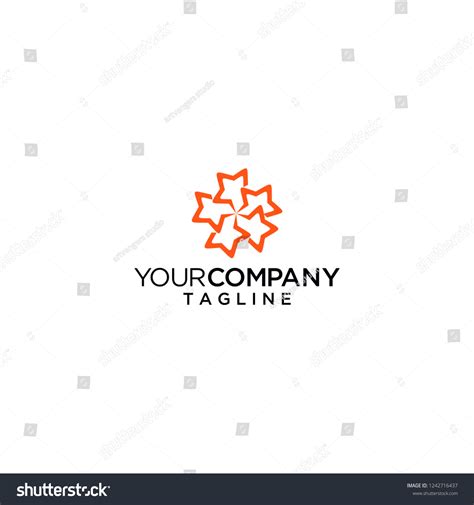 Five Star Logo Vector Icon Stock Vector (Royalty Free) 1242716437 ...